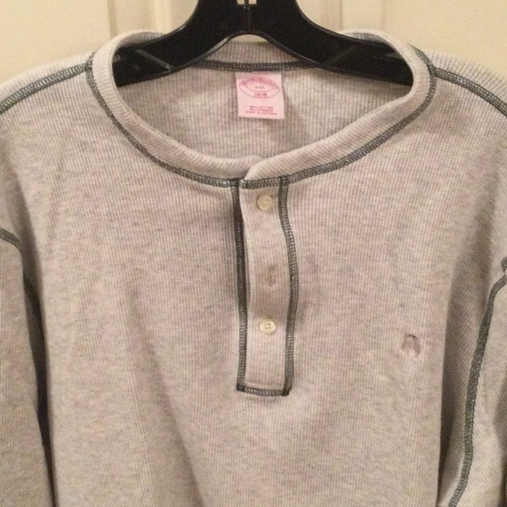 Brooks Brothers Long Sleeve Henley Sweater Shirt